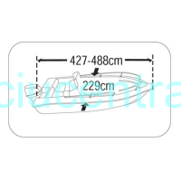 Valties tentas, ilgis 427 - 488 cm, plotis 229 cm